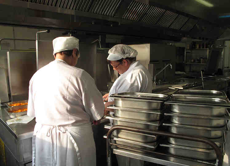 cuisine, mise, en, plat